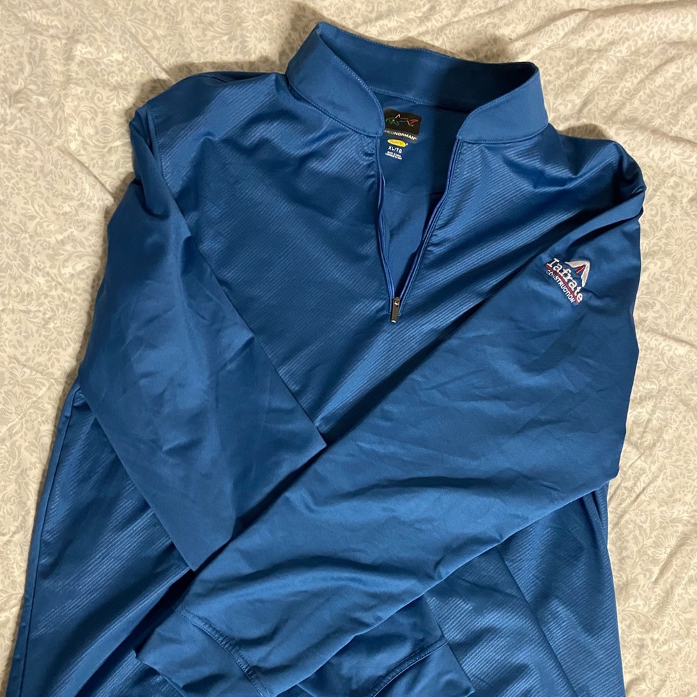 Greg Norman Golf Dry-fit 1/4 Zip  || “Iafrate” Construction Logo || Size - XL
